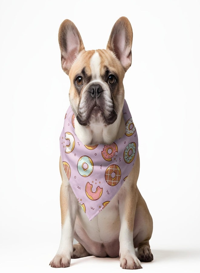 W Improved Donut Dog Bandana (Mad Over Donuts) | This Stunning Gorgeous Design Dog Bandana Scarf is Perfect Styling Accessory for Dogs Large, Medium & Small. One Size Fits All. - Image 5